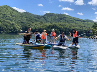 大学サークルの合宿や旅行にもSUPは最高