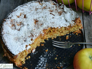 Apfelkuchen mit Haferflocken