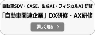CASE・SDV・AIDV研修、自動車 DX研修、AI研修
