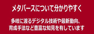 メタバースの技術・活用に精通した講演・セミナー講師