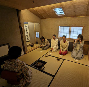 初めてのお茶会　亥の子餅　山茶花　ひばな　コーチング　マインドフルネス　初めてのお茶