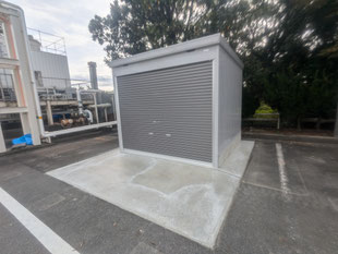 シャッター物置新設工事：工事後