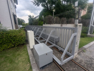 電動スライド門扉塗装工事：工事後