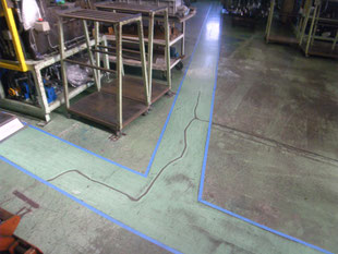 塗床防滑仕様改修工事：工事前