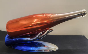 bouteille chrome , peinture chrome , machine à chrome , chrome plastique , chrome sur verre 