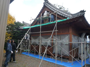 ⑥外壁塗装作業