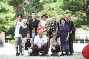 護国神社　結婚式　撮影