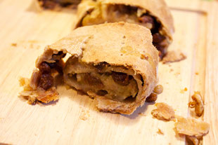 strudel naturale, strudel vegano, pasticceria vegana