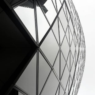 Man-made Glass Facade Pattern Photo by Heidi Mergl Architect