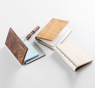 木材　ノート　手帳　バインダー　クラフト　木　Wood　手づくり　ハンドメイド　銘木　メイプル　チェリー　ウォルナット　家具材　希少　樹種