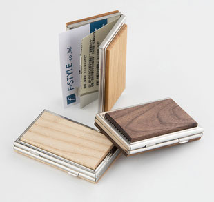 木材　名刺入れ　カードケース　クラフト　木　Wood　手づくり　ハンドメイド　銘木　メイプル　チェリー　ウォルナット　家具材　希少　樹種