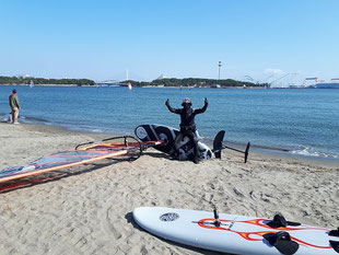 ウインドサーフィン　海の公園　speedwall　スピードウォール　初心者　スクール　体験　横浜