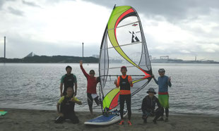 ウインドサーフィン SUP スクール 神奈川 横浜 海の公園 スピードウォール