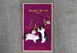 猫ピアス　