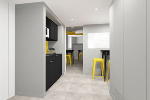 RENOVATION KITCHENETTE ET ESPACE DETENTE - Lionel CERTIER - Architecture d'intérieur