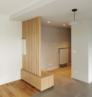 CLAUSTRA SEPARATIF ET MEUBLE A CHAUSSURES SUR MESURE - Lionel CERTIER - Architecture d'intérieur