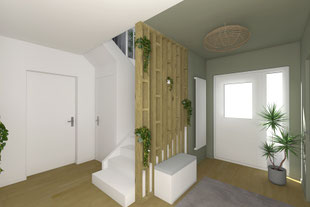 RENOVATION ET DECORATION ENTREE ET CLAUSTRA SUR MESURE - Lionel CERTIER - Architecte d'intérieur à Strasbourg