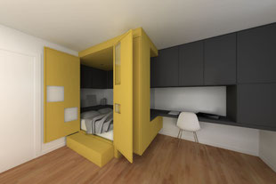 DESIGN D'UNE BOITE A LIT - Lionel CERTIER - Architecte d'intérieur à Strasbourg