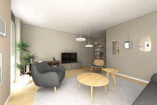 AMENAGEMENT ET DECORATION D'UN APPARTEMENT - Lionel CERTIER - Architecture d'intérieur