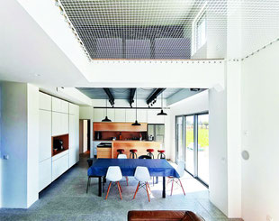 LOFT CONTEMPORAIN - CUISINE OUVERTE ET FILET D'HABITATION - - Lionel CERTIER - Architecture d'intérieur