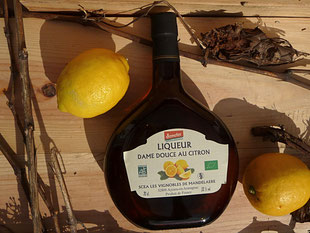 Bio Armagnac Likör mit Zitrone
