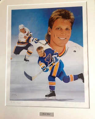 Brett Hull by Joachim Thiess, the hockey collection