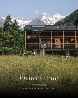 die schönsten Hotels für einen Urlaub im Tauferer Ahrntal, Südtirol: OVINA´S HAUS, Aparthotel #mountainhideaways