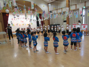子ども園・小学校夏まつり交流会