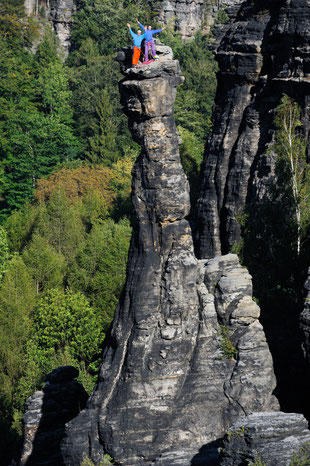 Bielatal, Kleine Herkulessäule, Südweg. Foto: Helmut Schulze, 2019