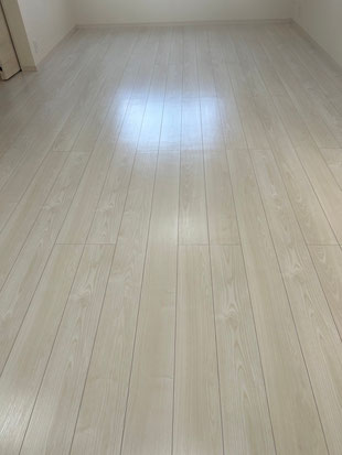 与那原町フロアコーティング