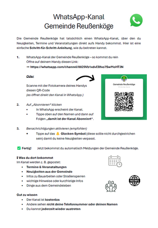 WhatsApp- Kanal Anleitung