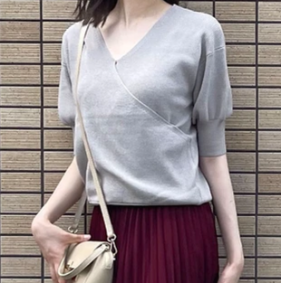 カシュクール麻タッチのニット