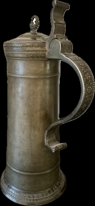 Sehr Große Kanne um 1600, Höhe 38 cm, Schäßburg