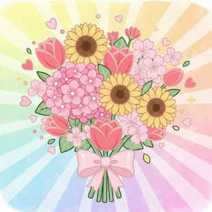花束の画像