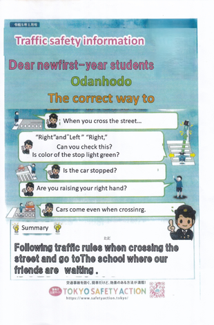 横断歩道の渡り方