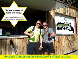 Kletterpark Schöckl Andreas Gabalier