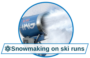 Matching snow for every use, snowmaking on ski runs