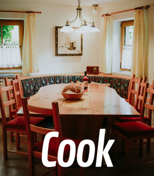 cooking options / kitchen in Reiters Ferienhaus | Ferienwohnung in Russbach | Skigebiet Dachstein West
