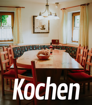 Kochmöglichkeiten / Küche in Reiters Ferienhaus | Ferienwohnung in Russbach | Skigebiet Dachstein West