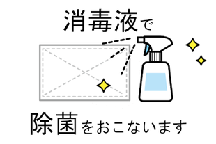 除菌を行う画像