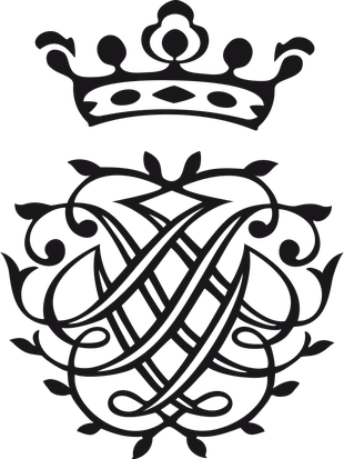 Bachs selbstentworfenes Siegel mit den spiegelbildlich ineinander verwobenen Anfangsbuchstaben seines Namens, JSB