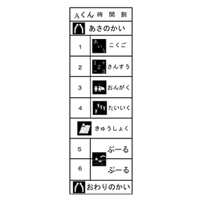 ①スケジュール表　11点