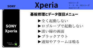 SONY Xperiaデータ復旧基盤修理メニュー