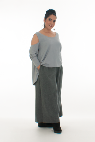 weite graue Hose