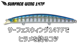 サーフェスウイング147Fでヒラメを釣るコツ