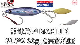 神津島で「MAKI　JIG　SLOW　60g」を実釣検証