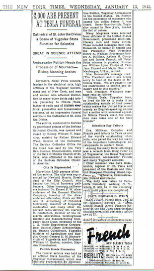 The New York Times 13 Gennaio 1943