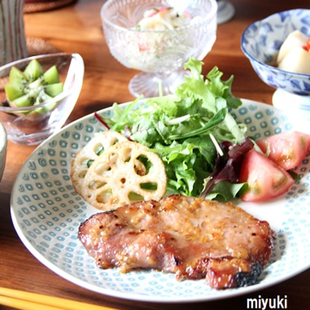 お肉しっとり、豚肉の麦みそ漬け焼き。～愛媛県大洲ええモン。　By miyuki