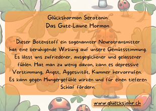Glückshormon Serotonin