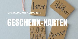 Karten aus Altpapier